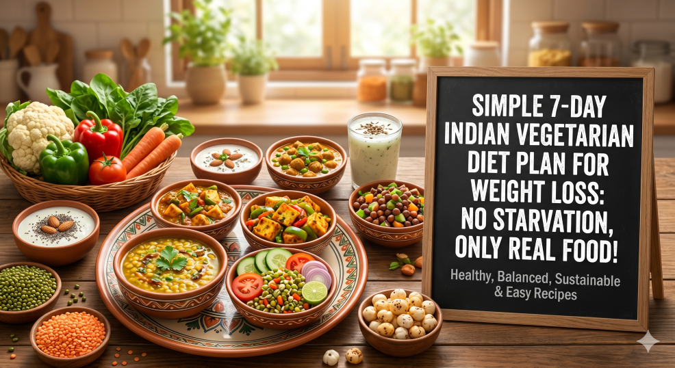 7 day indian vegetarian weight loss diet plan