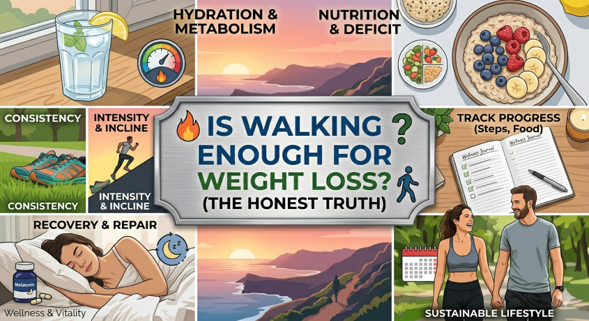 is walking enough for weight loss