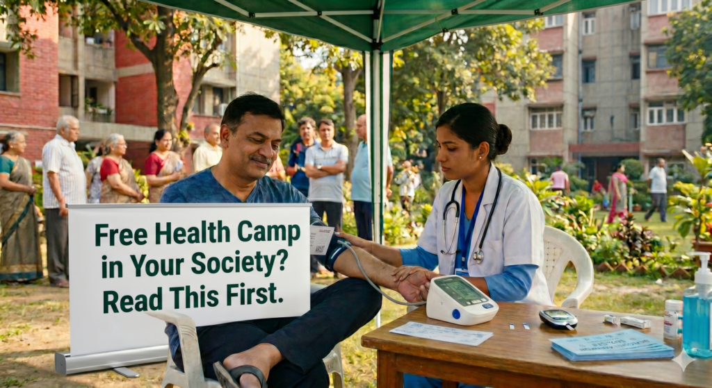 Are free health checkup camps in your society truly beneficial or just hospital promotion? Discover when to go, how to spot traps, and use discount coupons wisely